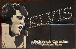 Original ELVIS PRESLEY Vintage Rock Concert Poster Pickwick Camden RARE King