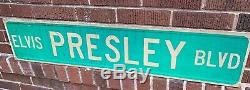 Original Elvis Presley Blvd Street Sign / Graceland / Direct From Memphis / Rare