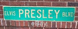 Original Elvis Presley Blvd Street Sign / Graceland / Direct From Memphis / Rare