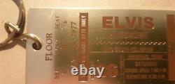 Original RARE Elvis Presley Keychain Ticket From Aug 26TH 1977 Concert