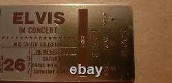 Original RARE Elvis Presley Keychain Ticket From Aug 26TH 1977 Concert