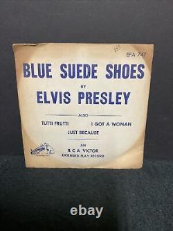 Original Rare Elvis Presley Blue Suede Shoes 45 rpm Sealed Record EPA 747
