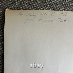 Original Vintage Elvis Presley Press Photo 1956 Age 21 Very Rare Early Photo