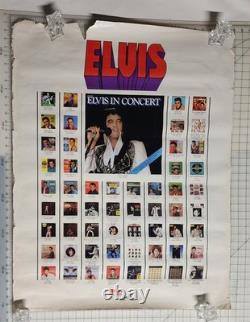 Poster 1977 Elvis Presley Live original vintage rare