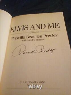 Priscilla Presley RARE Signed Autographed copy of Elvis & Me 1985 1st Ed