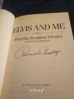 Priscilla Presley RARE Signed Autographed copy of Elvis & Me 1985 1st Ed