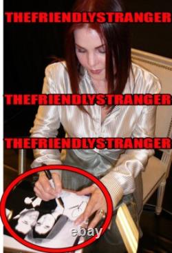Priscilla Presley signed ELVIS 8x10 Photo EXACT PROOF b Wedding ACOA COA Rare