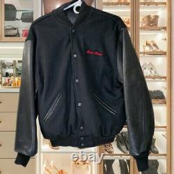 RAREElvis Presley Blues Graceland Jean Company Letterman Leather Jacket Size S
