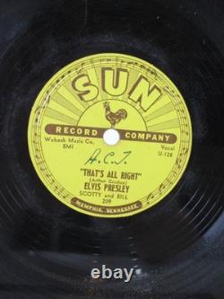 RARE 1954 1st ED 10 Shellac THAT'S ALL RIGHT Elvis Presley 78 SUN Records 209