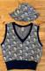 Rare 1960s Elvis Presley Knit Vest & Hat Set Cathy Thousand Oaks Ca Original