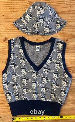 RARE 1960s Elvis Presley Knit Vest & Hat Set Cathy Thousand Oaks CA Original