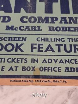 RARE 1960s Frankenstein Spook Show Window Card Poster Elvis Presley Carolina