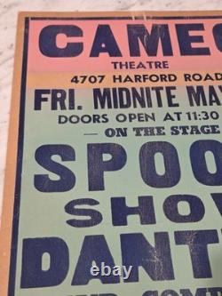 RARE 1960s Frankenstein Spook Show Window Card Poster Elvis Presley Carolina