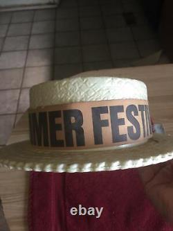 RARE 1970s Elvis Presley Souvenir Summer Concert Tour Hat From Las Vegas Hi