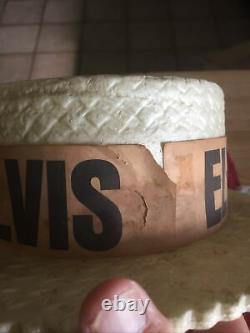 RARE 1970s Elvis Presley Souvenir Summer Concert Tour Hat From Las Vegas Hi