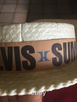 RARE 1970s Elvis Presley Souvenir Summer Concert Tour Hat From Las Vegas Hi