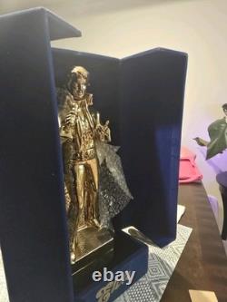 RARE 1977 Sincerely Elvis Presley McCormick Gold Decanter Music Box 16 (A242)