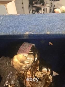 RARE 1977 Sincerely Elvis Presley McCormick Gold Decanter Music Box 16 (A242)