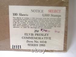 RARE 1993 Elvis Presley USPS Sealed Pad of 100 Full Sheets Scott#2721 $1160 Face