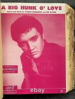 RARE 20s-50s Hill & Range Songs Sheet Music Book 179 Songs, Elvis Presley & More