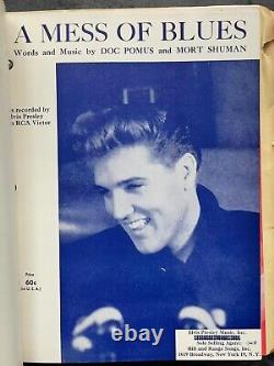 RARE 20s-50s Hill & Range Songs Sheet Music Book 179 Songs, Elvis Presley & More