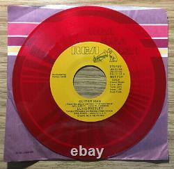 RARE 45 Guitar Man by ELVIS PRESLEY PROMOTIONAL copy in Stero/Mono flip