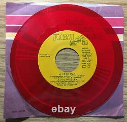 RARE 45 Guitar Man by ELVIS PRESLEY PROMOTIONAL copy in Stero/Mono flip