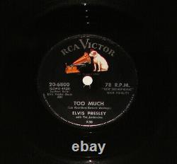 RARE 78rpm His Masters Voice Elvis Presley Too Much/ Playing For Keeps 20-6800
