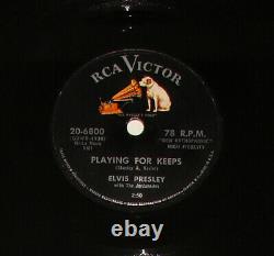 RARE 78rpm His Masters Voice Elvis Presley Too Much/ Playing For Keeps 20-6800