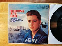 RARE 99% MINT DOG ON TOP Elvis Presley CHRISTMAS WITH ELVIS EPA-4340