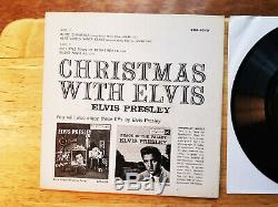 RARE 99% MINT DOG ON TOP Elvis Presley CHRISTMAS WITH ELVIS EPA-4340