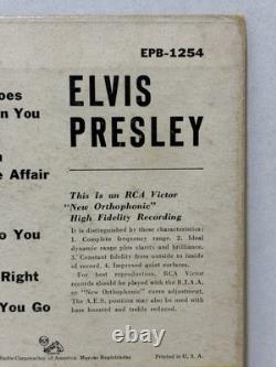 RARE AD BACK Elvis Presley Elvis Presley on RCA EPB-1254 COVER ONLY