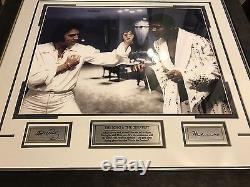 RARE Digital Autographed of Elvis Presley and Muhammad Ali (Cassius Clay)