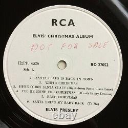 RARE ELVIS PRESLEY 1957 Christmas Album NM UK WHITE LABEL TEST PRESSING RCA