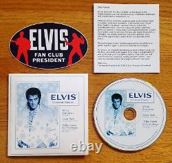 RARE! ELVIS PRESLEY 2020 Fan Club Pres HOLIDAY PROMO CD MINT Insert & Sticker