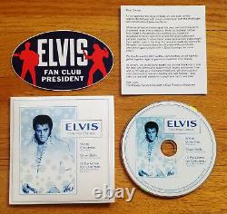 RARE! ELVIS PRESLEY 2020 Fan Club Pres HOLIDAY PROMO CD MINT Insert & Sticker
