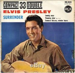 RARE ELVIS PRESLEY COMPACT 33 FRENCH 60'S EP RCA 33001 (blue label)