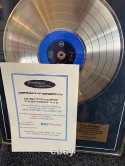 RARE! ELVIS PRESLEY Limited Edition 1 OF 50 Gold Disc LP Vinyl Record Award