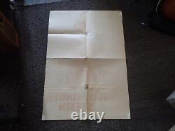 RARE ELVIS PRESLEY MOVIE POSTER German Version Fan Club Flaming Star 1SH