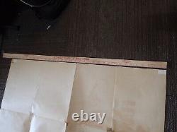 RARE ELVIS PRESLEY MOVIE POSTER German Version Fan Club Flaming Star 1SH