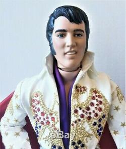 RARE ELVIS PRESLEY PORCELAIN DOLL WithCONCERT TICKET