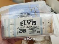 RARE ELVIS PRESLEY PORCELAIN DOLL WithCONCERT TICKET