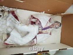 RARE ELVIS PRESLEY PORCELAIN DOLL WithCONCERT TICKET