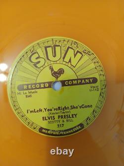 RARE ELVIS PRESLEY Sun Records- Color Vinyl 78' Set Of 5 70s REISSUE (VG+ / NM)