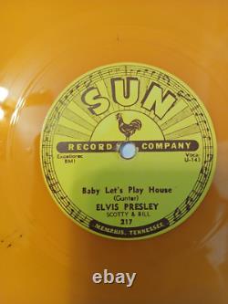RARE ELVIS PRESLEY Sun Records- Color Vinyl 78' Set Of 5 70s REISSUE (VG+ / NM)