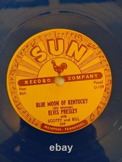 RARE ELVIS PRESLEY Sun Records- Color Vinyl 78' Set Of 5 70s REISSUE (VG+ / NM)