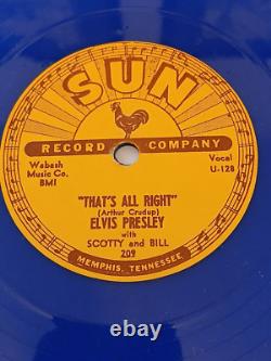 RARE ELVIS PRESLEY Sun Records- Color Vinyl 78' Set Of 5 70s REISSUE (VG+ / NM)