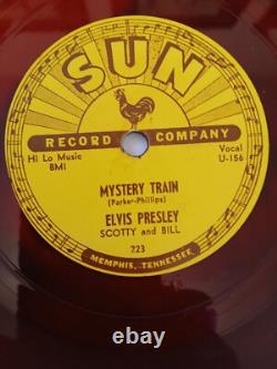 RARE ELVIS PRESLEY Sun Records- Color Vinyl 78' Set Of 5 70s REISSUE (VG+ / NM)
