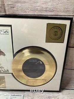 RARE ELVIS PRESLEY TEDDY BEAR With COA FRAMED 24K GOLD RECORD #386/1000