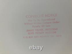 RARE ELVIS Presley Photo Original 8X10 Jimmy Velvet Stamped Reverse V003